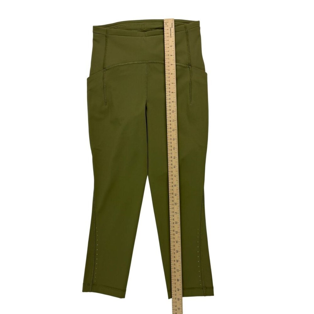 Lululemon Swift Speed High-Rise Crop 21" Leggings Size 4 Moss Green - Picture 15 of 15